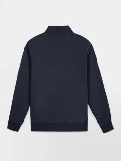 Sweat Zippé Homme Col Montant Marine LONNIGIL