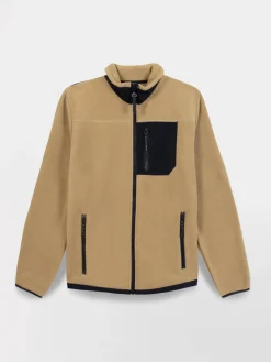 Sweat zippé Manches Longues Beige CADENZIP