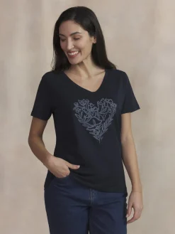Tee Maille Femme Marine ISANATEE