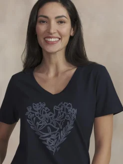 Tee Maille Femme Marine ISANATEE