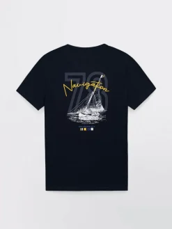 Tee Maille Homme Marine LUKENTEE