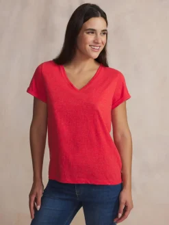 Tee-shirt en maille femme hibiscus ADINATEE