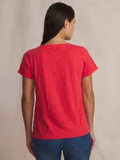 Tee-shirt en maille femme hibiscus ADINATEE