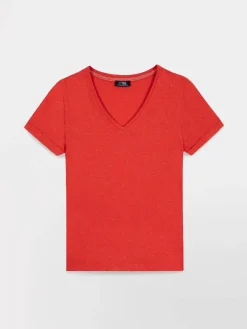 Tee-shirt en maille femme hibiscus ADINATEE