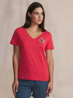 Tee-shirt en maille femme hibiscus NAMIATEE