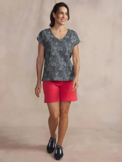 Tee-shirt en maille femme navy MYTSYSAN