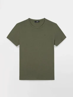 Tee-shirt en maille homme kaki PIERETEE