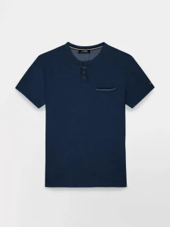 Tee-shirt en maille homme navy BLAKETEE