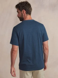 Tee-shirt en maille homme navy BLAKETEE