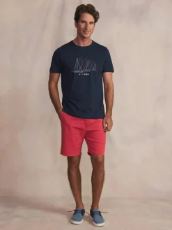 Tee-shirt en maille homme navy FREDITEE