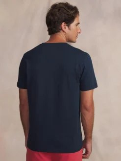 Tee-shirt en maille homme navy FREDITEE