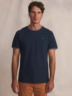 Tee-shirt en maille homme navy DARELTEE