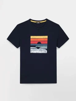 Tee-shirt en maille homme navy KERANTEE