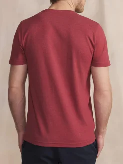 Tee Shirt Homme Manches Courtes Rouge PIERETEE