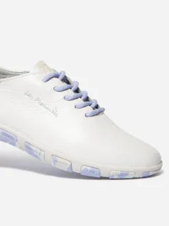 Tennis en cuir femme blanc iridescent camo JAZARU