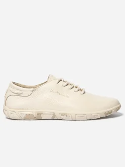 Tennis en cuir femme ecru camo JAZARU
