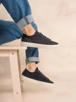 Tennis en cuir homme navy ALBERIC