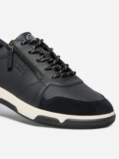 Tennis en cuir homme navy GEDEZIP