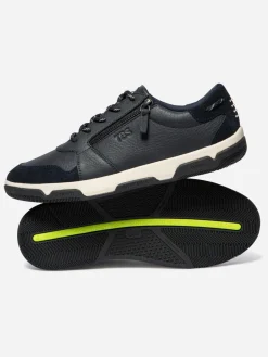 Tennis en cuir homme navy GEDEZIP