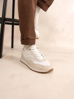 Tennis en cuir homme off-white STEFANO