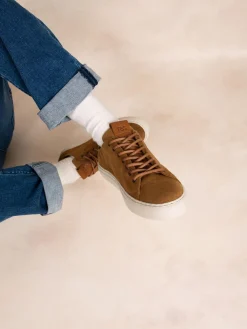 Tennis en cuir homme tabac ALBERIC