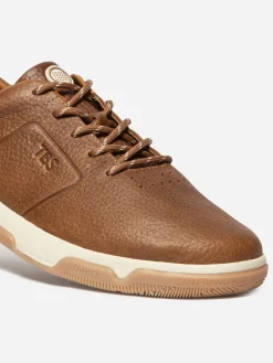 Tennis en cuir homme tabac GEDEONE