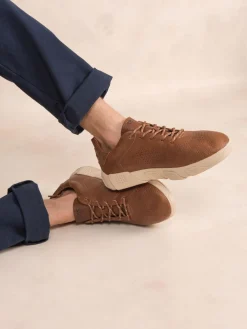 Tennis en cuir homme tabac JAZAIRY