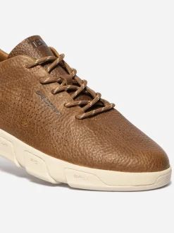 Tennis en cuir homme tabac JAZAIRY