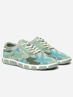 Tennis en toile femme feuille argile JAZARIA