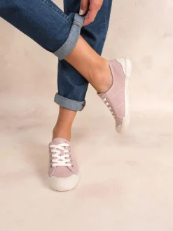 Tennis en toile femme rosee OPIACE