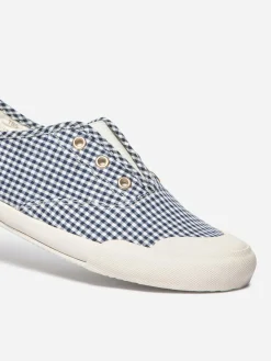 Tennis en toile femme vichy marine OPALINE