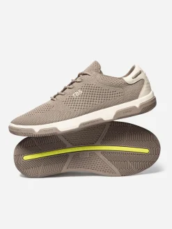 Tennis en toile homme chine taupe GUEKNIT