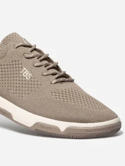 Tennis en toile homme chine taupe GUEKNIT