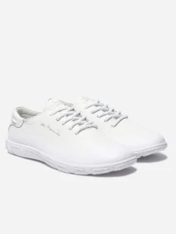Tennis Femme Confort Cuir Blanc