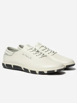 Tennis Femme Confort Cuir Blanc