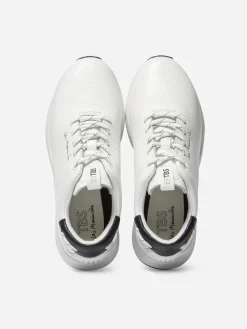 Tennis Femme Confort Cuir Blanc