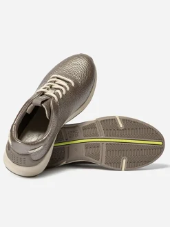 Tennis Femme Confort Cuir BronzeJAZZRUN