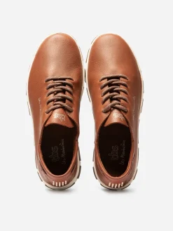 Tennis Femme Confort Cuir Imperméable Marron JAZARU