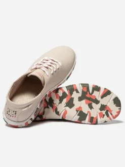 Tennis Femme Confort Cuir Rose Semelle Multico