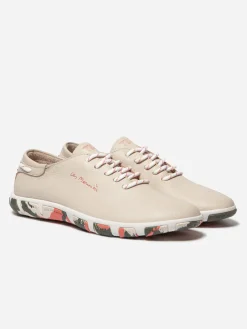 Tennis Femme Confort Cuir Rose Semelle Multico