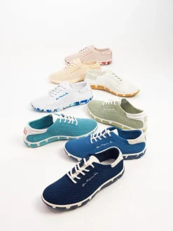 Tennis Femme Confort Textile Recyclé Rose Clair