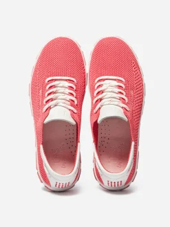 Tennis Femme Confort Textile Recyclé Rose