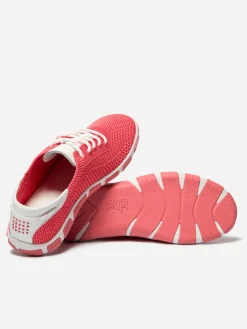 Tennis Femme Confort Textile Recyclé Rose