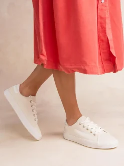 Tennis Femme Coton Recyclé Blanc LANZARA