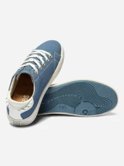 Tennis Femme Coton Recyclé Bleu LANZARA