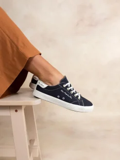 Tennis Femme Coton Recyclé Marine LANZARA