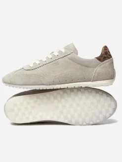 Tennis femme cuir beige ESTRELA