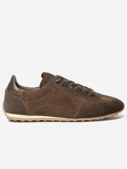 Tennis femme cuir marron ESTRELA
