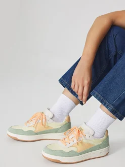 Tennis Femme Cuir Nubuck Multico ALMERIA