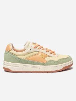 Tennis Femme Cuir Nubuck Multico ALMERIA